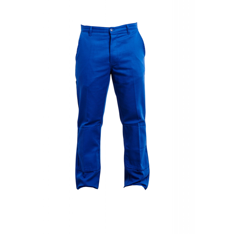 Pantalon bleu de travail avec poches genoux PBV 100% Coton