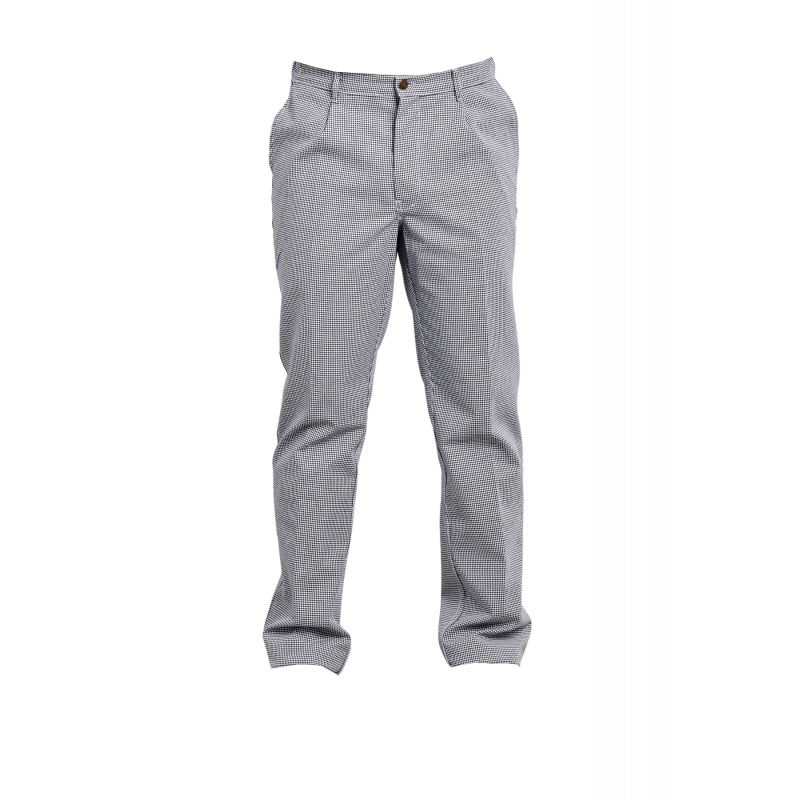 PANTALON CUISINE PC PIED DE POULE ELASTIQUE