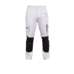 PANTALON PG BOB BLANC/GRIS