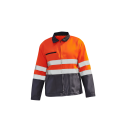 BLOUSON HV EN20471 GRIS/ORANGE