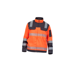 BLOUSON SIMON GRIS/ROUGE